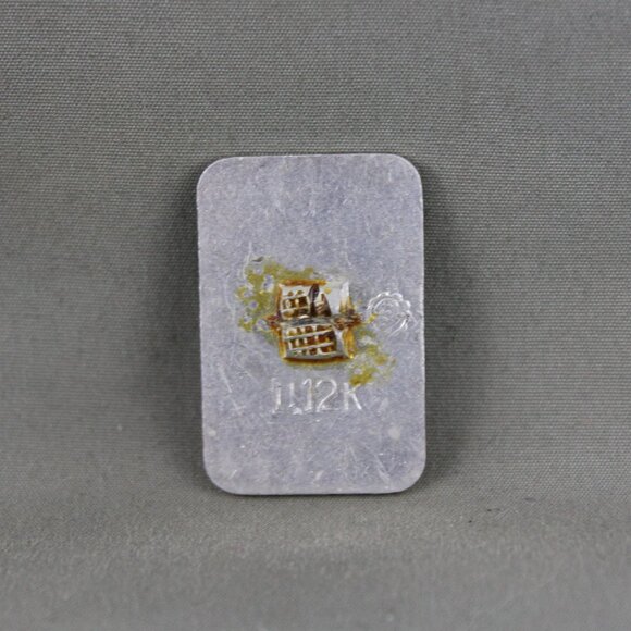 World Hockey Championships Pin - 1979 Moscow Crossed Hockey Sticks - Stamped Pin - Picture 2 of 3